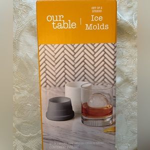 Set of 2 Spherical Ice Cube Molds